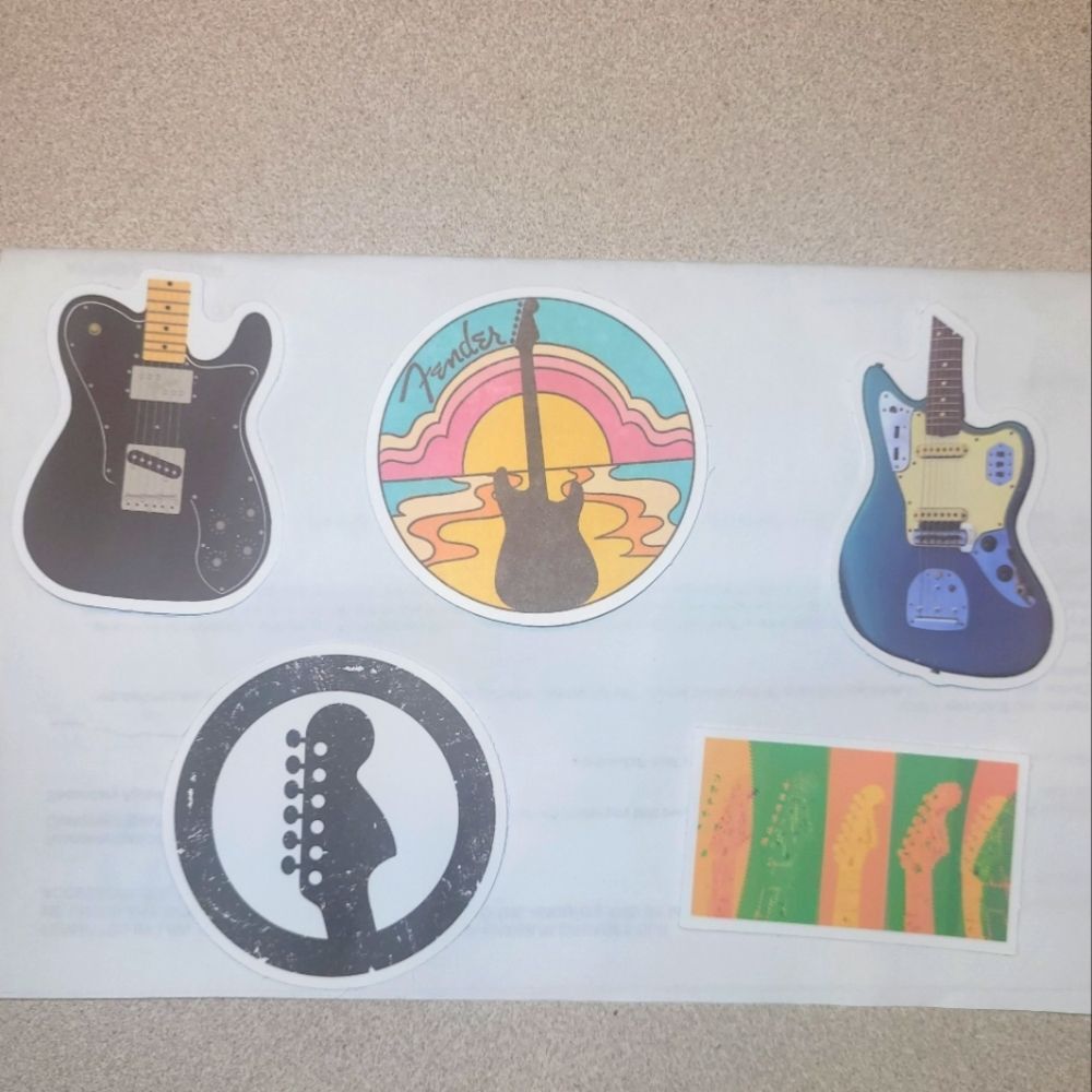 Guitar Stickers Bundle Music Themed Stickers